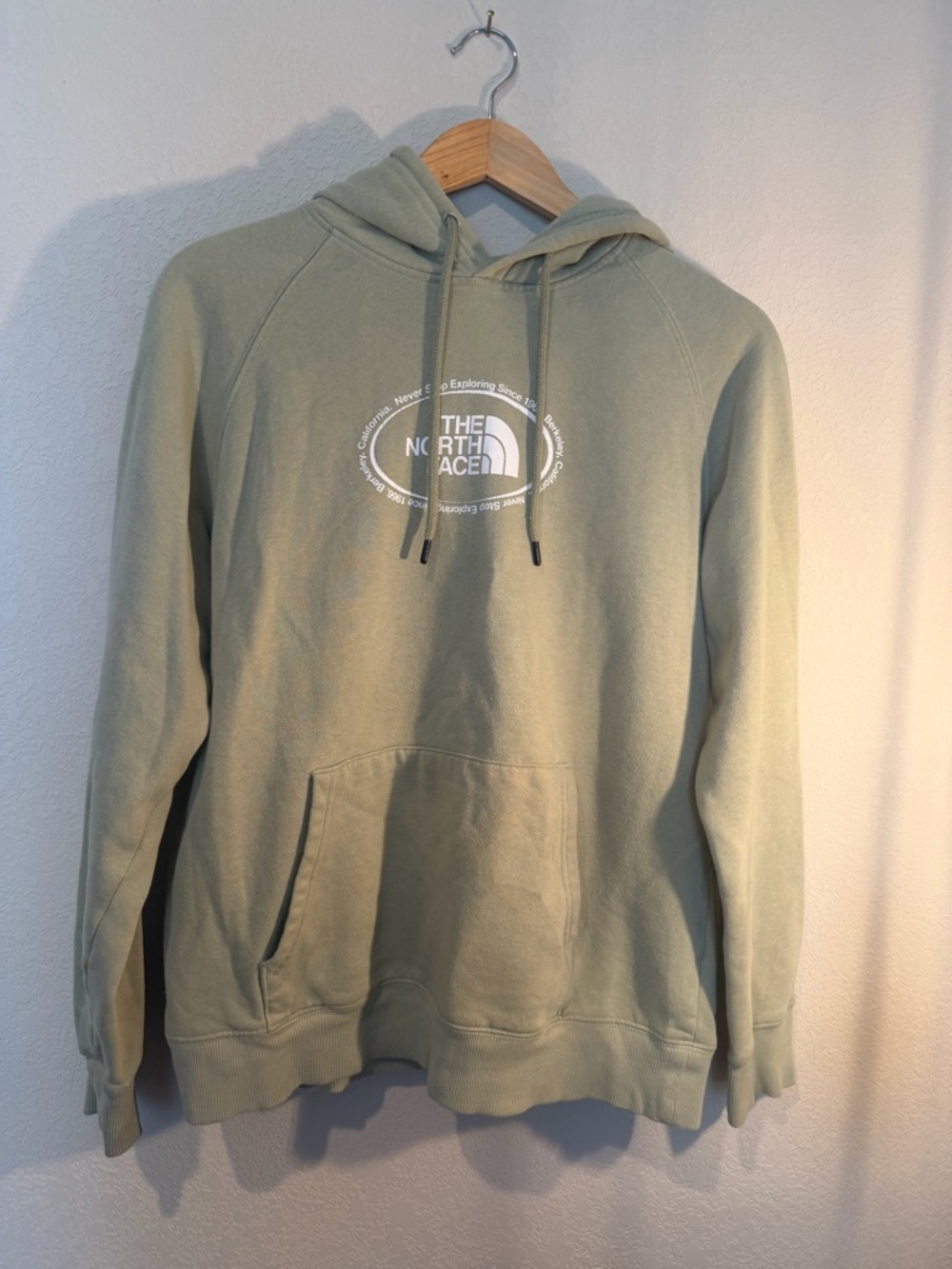 The North Face Men’s Sage Green Logo Pullover Hoodie
